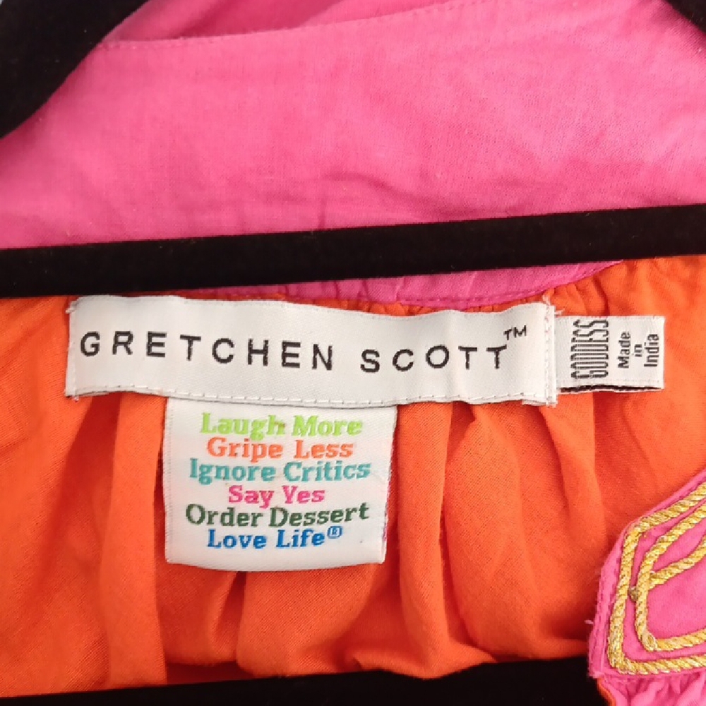 Gretchen Scott Designs Pink and Gold Chemise - Picture 7 of 9